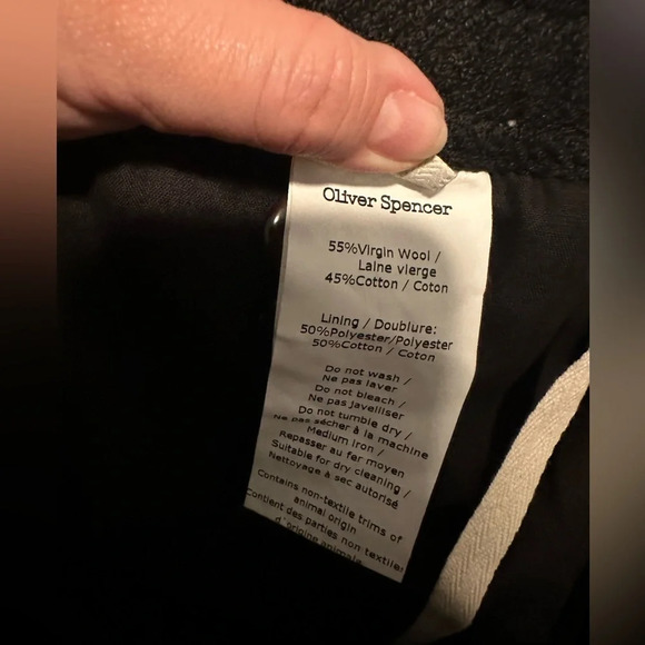 Oliver Spencer wool and cotton pants size large - Picture 5 of 6